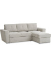 Sofá cama VEJLBY chaise longue tela arena Sofá cama VEJLBY chaise longue tela arena