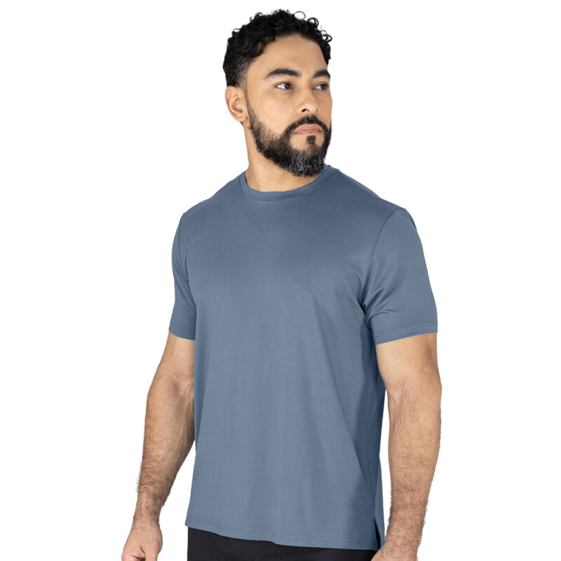 TSHIRT MEN POLY/SPX EVERLAST E-DAY BL AZUL CARIBE/CHUMBO/BLANCO