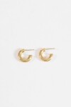 Aros curvos 1,6 cm acero dorado