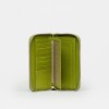 Billetera Paz en cuero graneado Moss