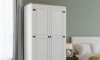 Ropero 2 puertas 1 Cajón Madera - Linea Mexicana Blanco
