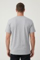 Remera m/c estampada Be There GRIS MELANGE