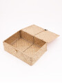 CAJA TEJIDA CON TAPA NATURAL