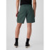 LINEN CARGO SHORT DARK GREEN 8