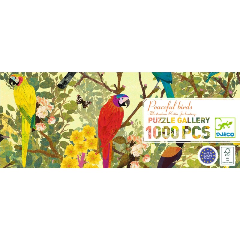 Puzzle Galería Pájaros Pacíficos 1000 piezas Djeco Puzzle Galería Pájaros Pacíficos 1000 piezas Djeco