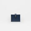 Tarjetero Sand en cuero graneado Marine Blue
