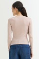 Remera cuello redondo BEIGE