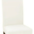 Funda Para Silla Comedor Cubre Asiento Elastizada Y Lavable Variante Color Beige Claro