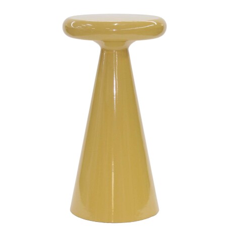 MESA LATERAL METAL AMARILLO SAGGITA MOSTAZA