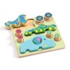 Puzzle 2en1 Puzz & Roll Bariolo Djeco Puzzle 2en1 Puzz & Roll Bariolo Djeco