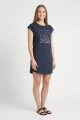 Vestido remeron estampado AZUL MARINO