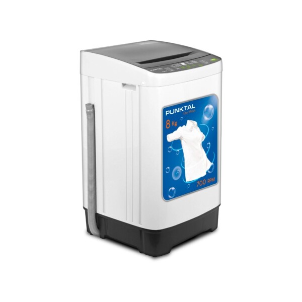 LAVADORA CARGA SUPERIOR AUTOMATICA 8KG 10 PROGRAMAS-BOMBA-700 RPM blanco
