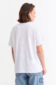 Remera m/c estampada colección Paris BLANCO Y ROJO