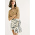 SAIA FEM OFF WHITE/AZUL ESCURO