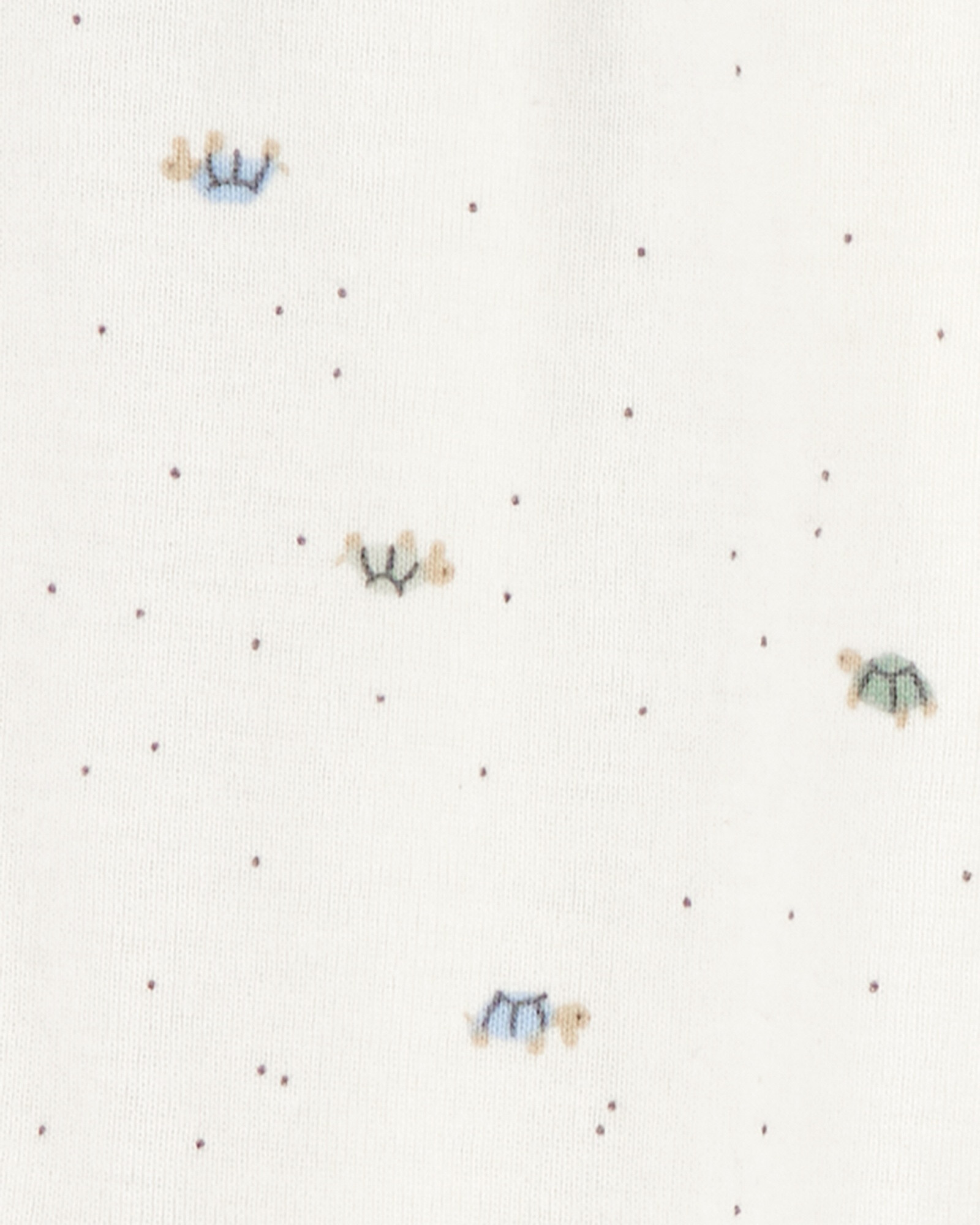 Pack dos pijamas una pieza de algodón, con pie, diseño tortugas Sin color