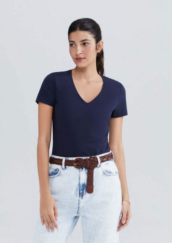 BLUSA MM FEM AZUL ESCURO