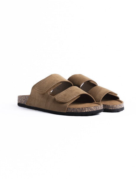 Sandalia con Velcro Marruecos Taupe