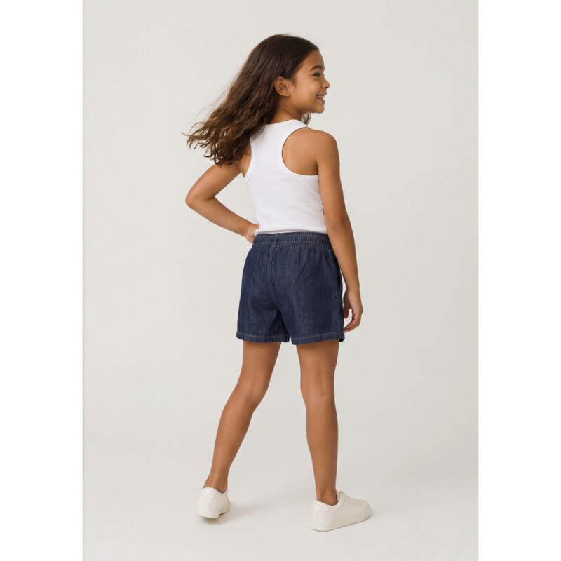 SHORTS FEM JEANS OSCURO
