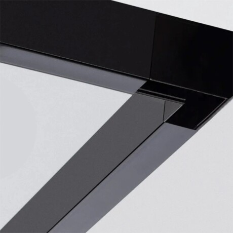 Adaptador Esquinero Horizontal para Riel Magnético G2 para Adosar Esquinero Horizontal Para Riel Magnético G2 De Adosar Negro