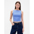 SL CLOSEKNIT CROP BOAT - 22 1/2 SHIRTING BLUE