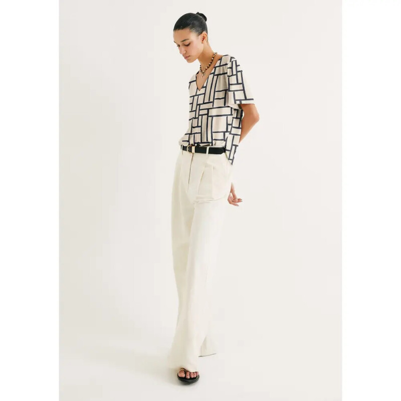 BLUSA MM FEM BEGE