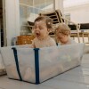 Baño Stokke flexibath clasico transparente celeste