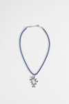 Collar sun texture plateado