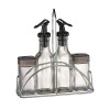 Set Especieros de Vidrio con Soporte Metal Set Especieros de Vidrio con Soporte Metal