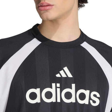 Remera de Hombre Adidas M Tiro Jrsy Negro - Blanco