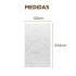 Placa PVC Símil Mármol 2,44x1,22m 3mm Resistente Agua Calor Mármol Blanco Gris Claro 3
