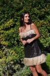 Tropical Gala Dress Chocolate / Beige