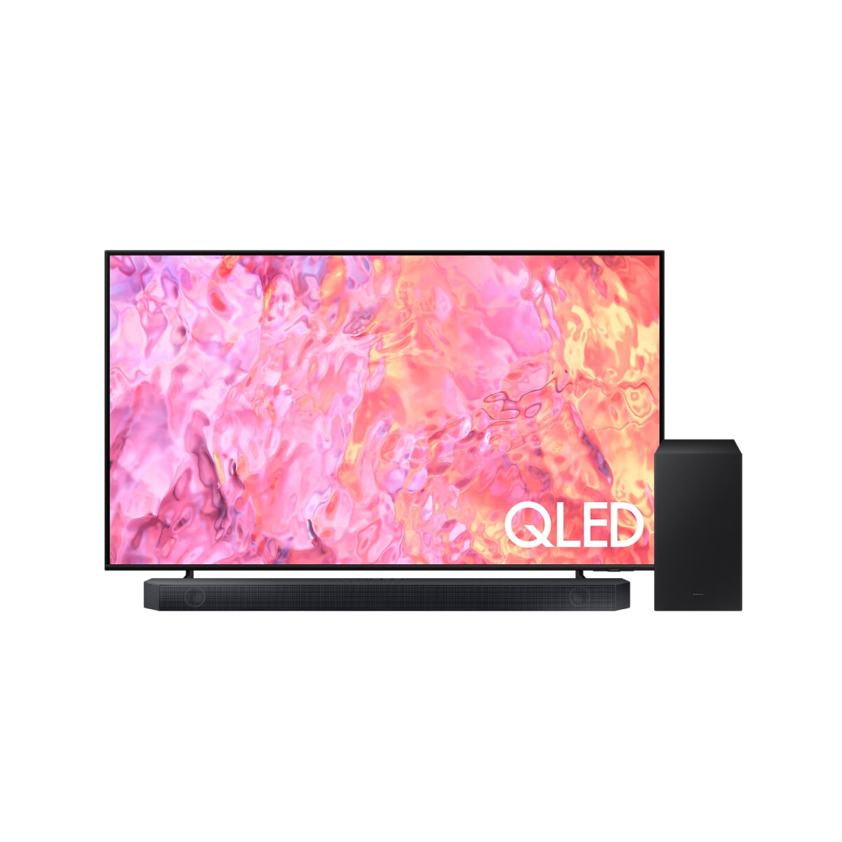 Smart TV Samsung 55" QLED 4K + Barra de Sonido Premium Samsung 3.1.2 Ch HW-Q600C 