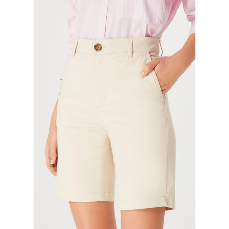 BERMUDA FEM GRIS CLARO