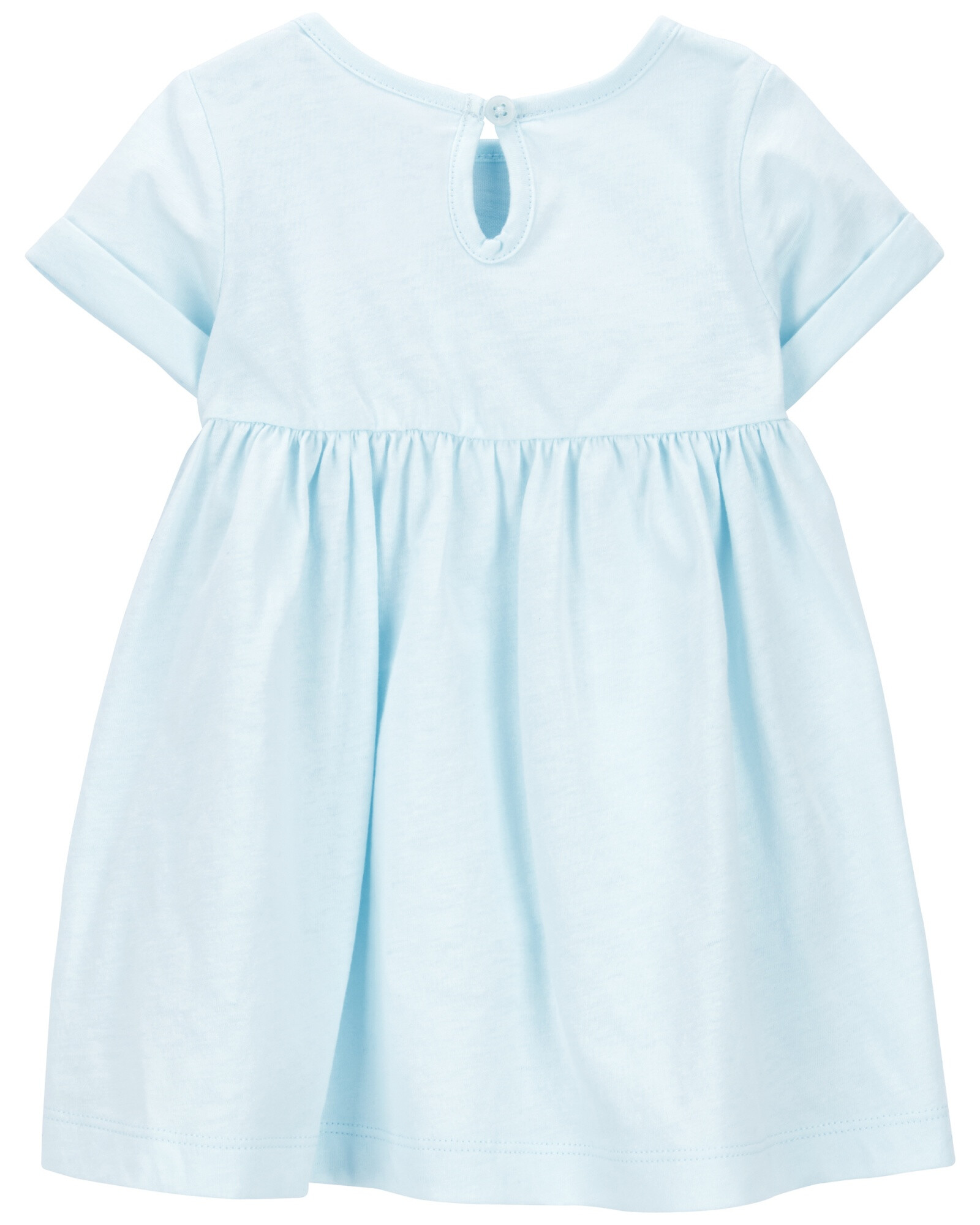 Set dos piezas de algodón, vestido y monito bombachudo Sin color
