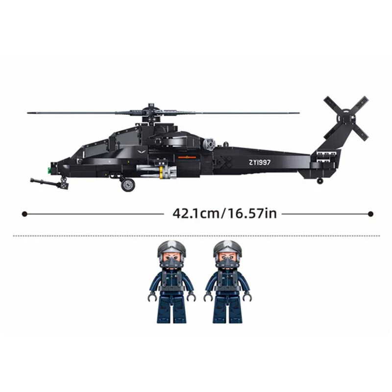 Helicóptero WZ-10S 419 piezas Sluban Helicóptero WZ-10S 419 piezas Sluban