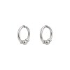 Caravanas Aros con Bolitas - Plata 925 - CA4222 sinpiedra