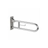 Barra doble rebatible 60cm acero inox con portarrollo Barra Doble Rebatible 60cm Acero Inox Con Portarrollo