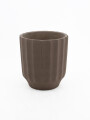 MACETA DE CERAMICA DECO TAUPE