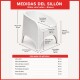 Sillón simil ratán BLANCO