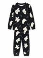 PIJAMA CONJUNTO REMERA Y PANTALON NEGRO