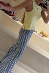 Jean Wavy Estampado Verde