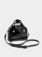 Bolso Tote Con Esferas negro