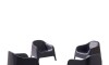 Sillón De Jardín Set X4 Skarpo Apilable + Mesa Master Negro