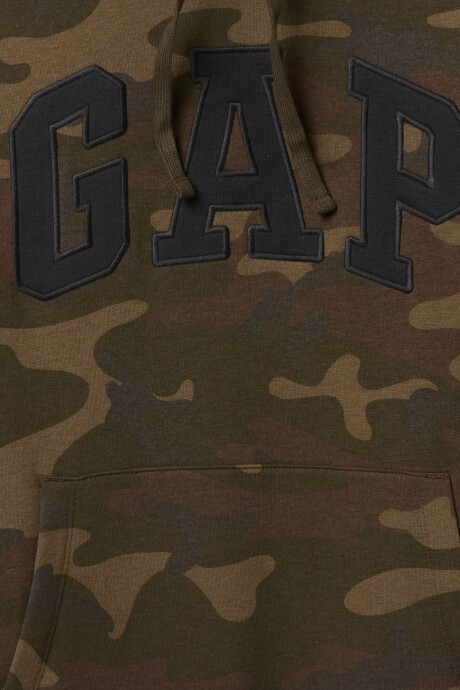 Canguro Logo Gap Hombre Green Camo
