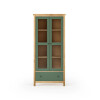 Cristalero 2 Puertas 1 Cajón Material Natural - Mari Verde