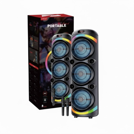 PARLANTE PORTATIL BLUETOOTH KTS-2143 3X8" CON MICROFONO PARLANTE PORTATIL BLUETOOTH KTS-2143 3X8" CON MICROFONO