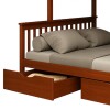 Cucheta 2 plazas y 1 plaza + 2 Cajones - B136 Nogal