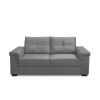 Sillón 2 Cuerpos en tela de Lino - Palazio Gris
