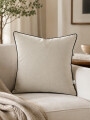 FUNDA DE ALMOHADON PALM BEIGE