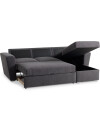Sofá cama VEJLBY chaise longue gris osc Sofá cama VEJLBY chaise longue gris osc